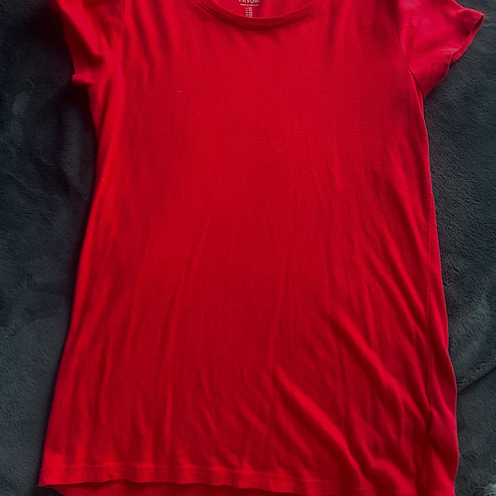 Plain red shirt